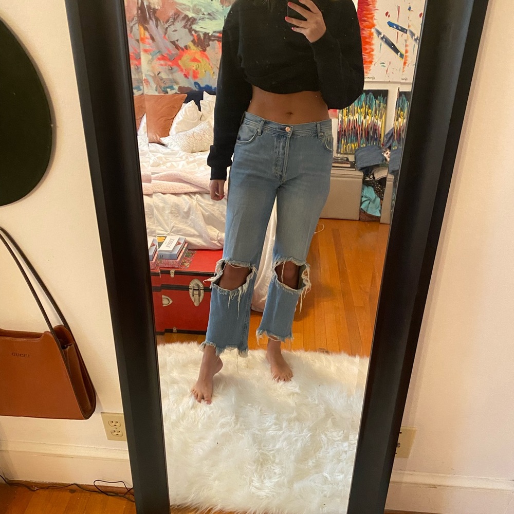 Free People Maggie Mid Rise Jeans